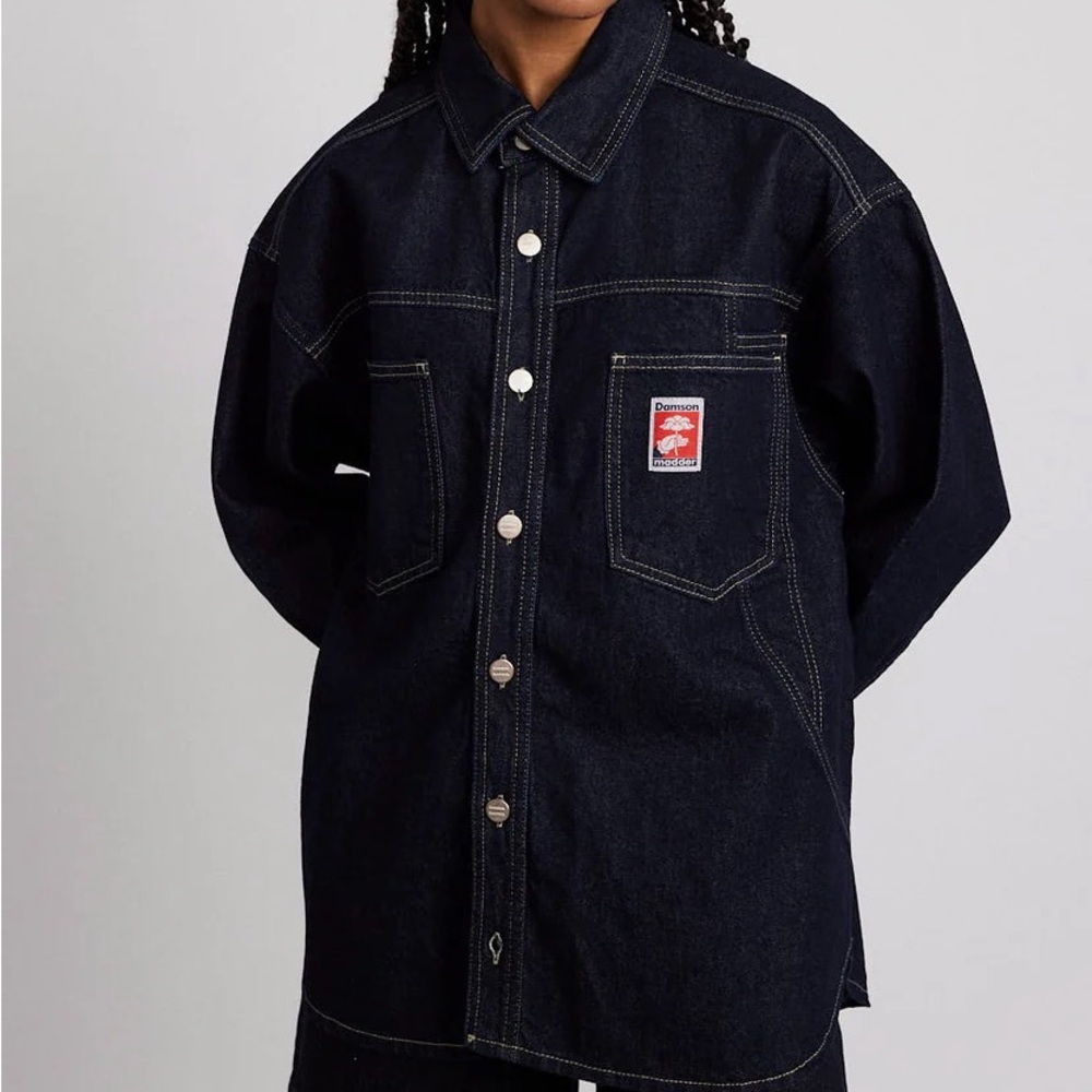 Damson Madder Nova Oversized Shacket - Indigo